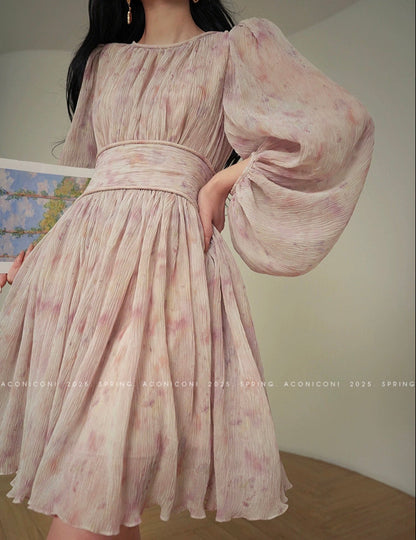 Aconiconi | Blush Reverie Short Dress