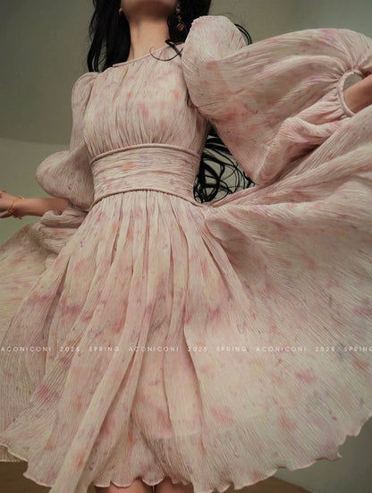 Aconiconi | Blush Reverie Short Dress