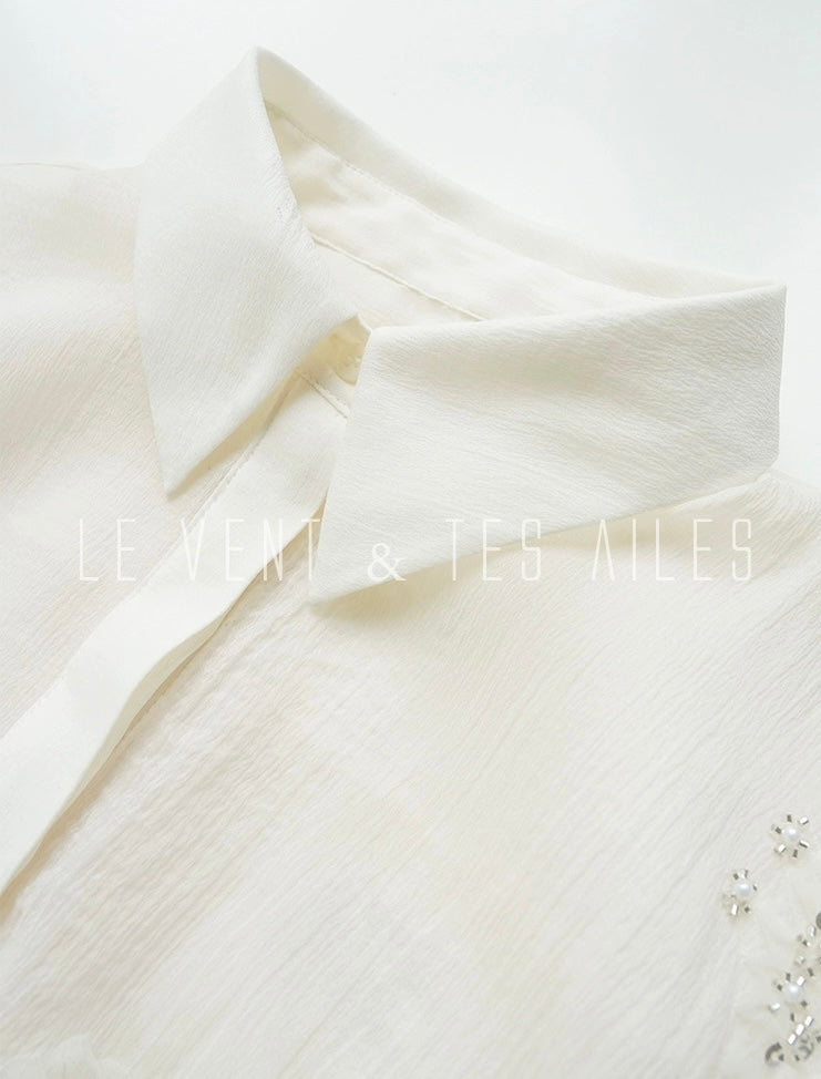 LE VENT & TES AILES | Étoile Blanche Elegant Skirt Set