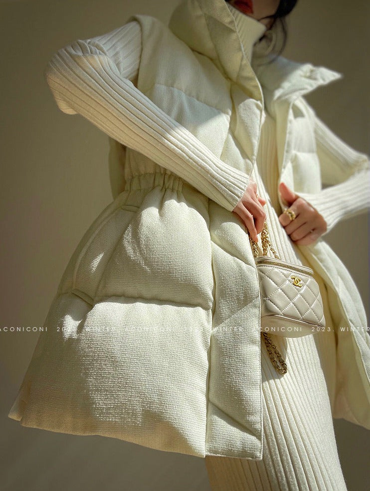 Aconiconi | Puff Sleeveless Winter Jacket