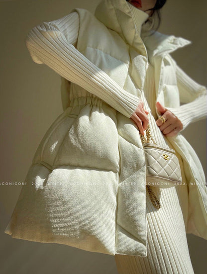 Aconiconi | Puff Sleeveless Winter Jacket