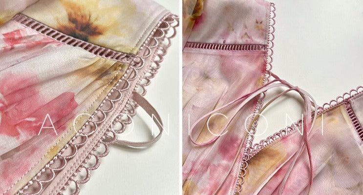 Aconiconi｜Yutang High-End Flowy Dress