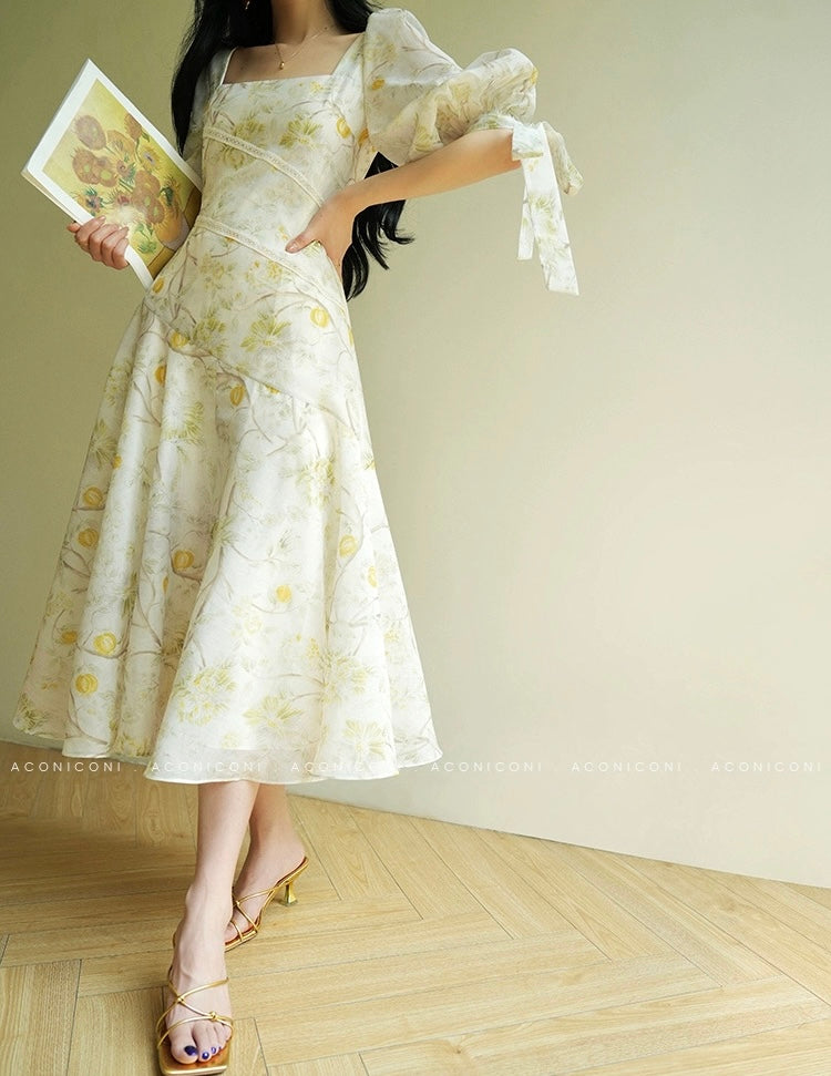 Aconiconi | Wisteria Drift Flowy Summer Dress