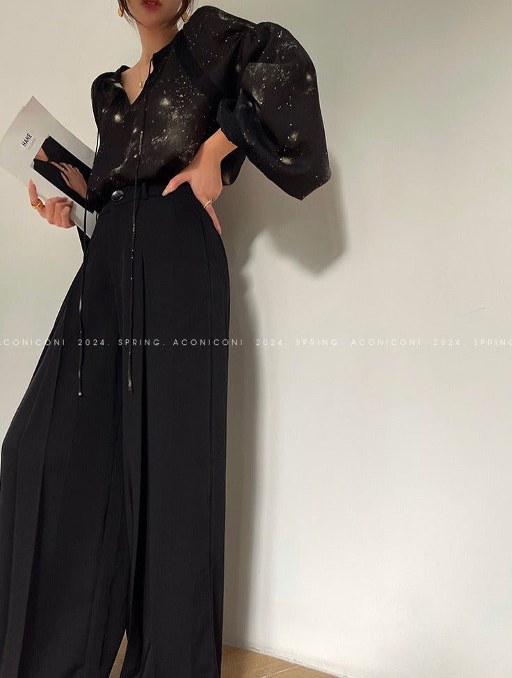 Aconiconi｜Moon Shadow Camellia Skirt Suit