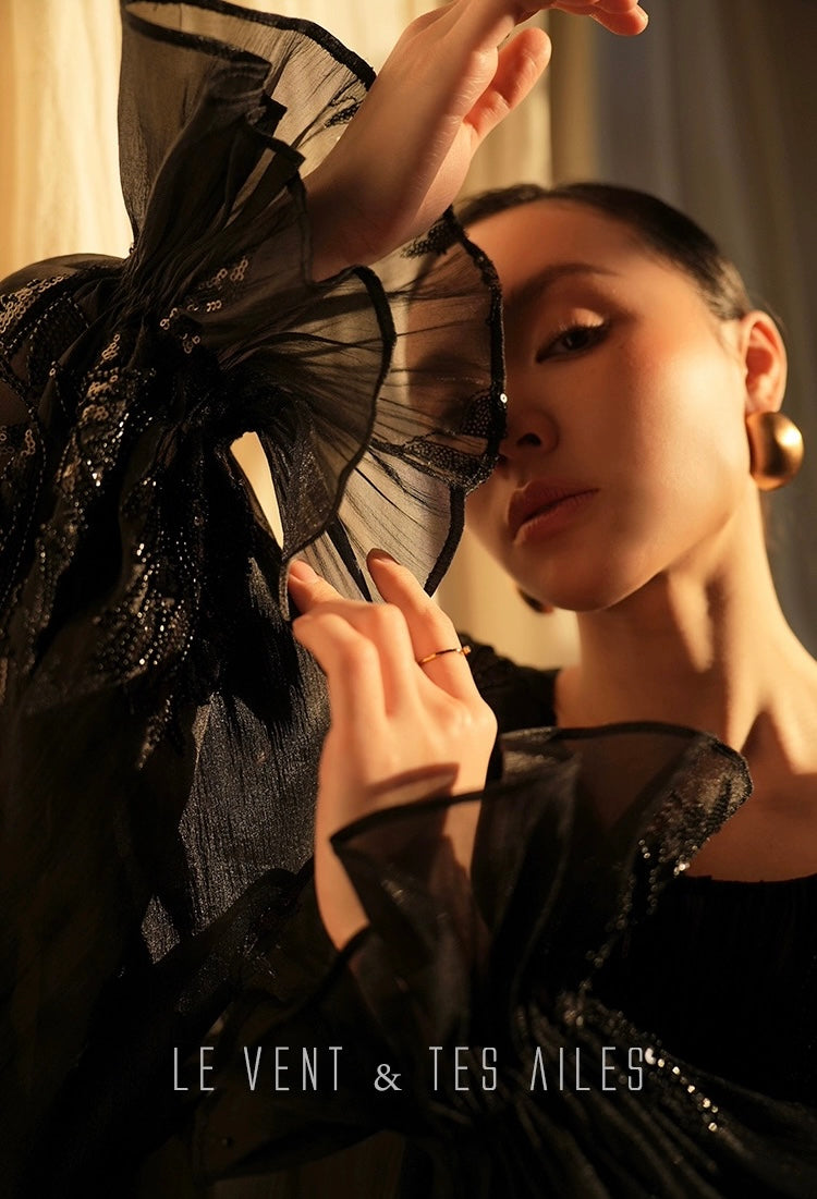 LE VENT & TES AILES | Isabella Noire Evening Dress