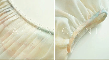 Aconiconi | Honeydew Glow Flowy Dress