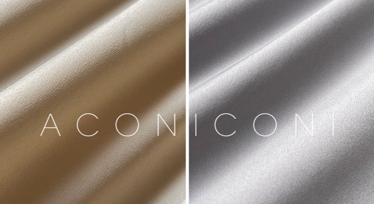 Aconiconi｜Blue Hibiscus  Embroidery Linen Dress