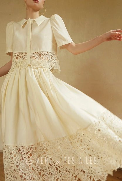 LE VENT & TES AILES | Swan Embrace Skirt Set