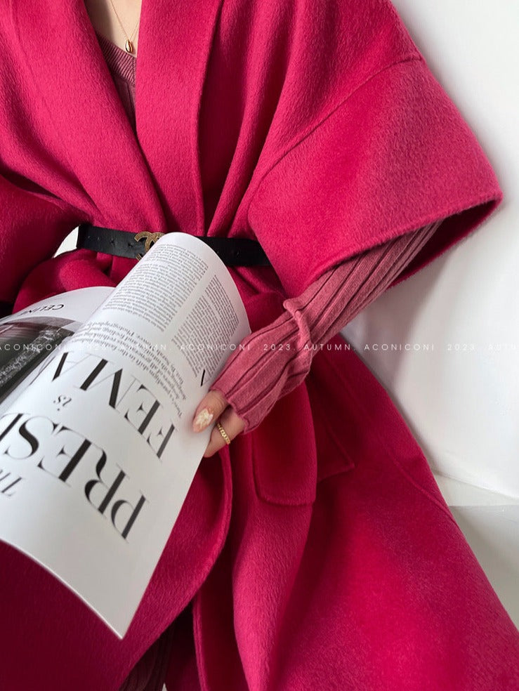 Aconiconi | Ebony 100% Australian wool double-sided winter coat