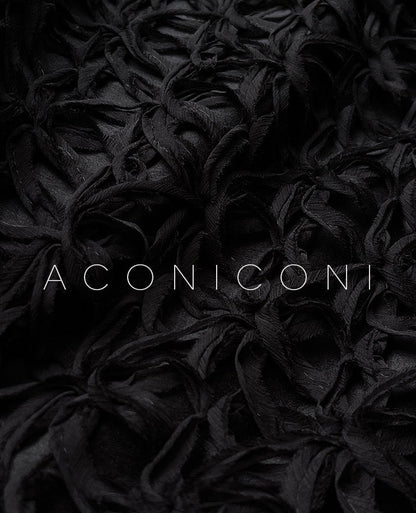 Aconiconi｜Quiet Night Orchid Retro Suspender Dress