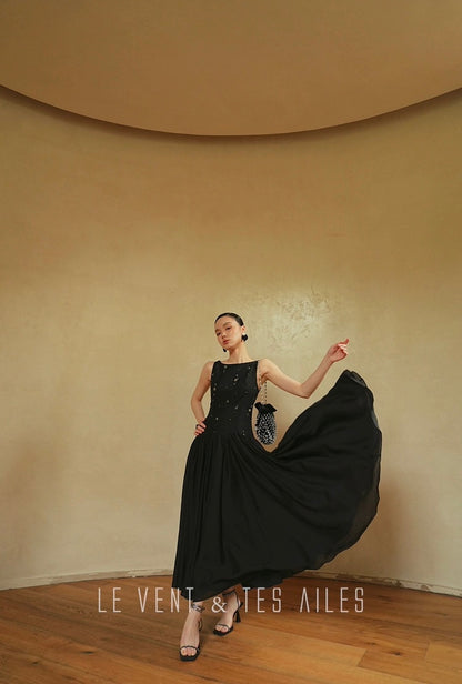 LE VENT & TES AILES | Noir Désir Evening Dress