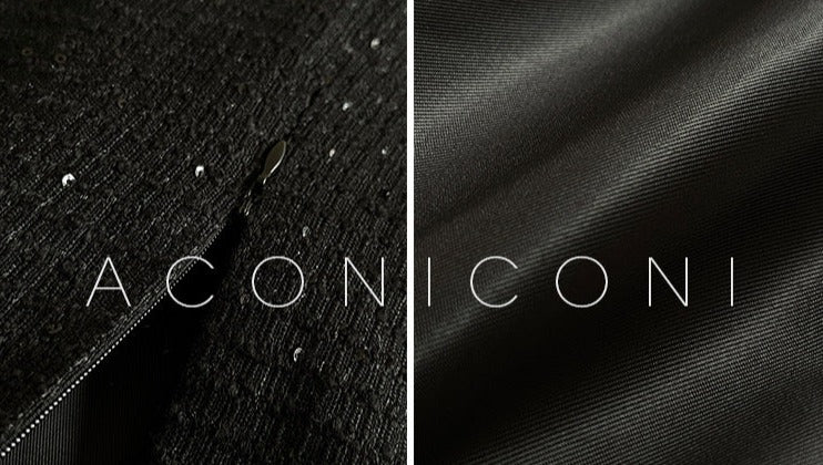 Aconiconi｜Light diamond shimmer wool dress