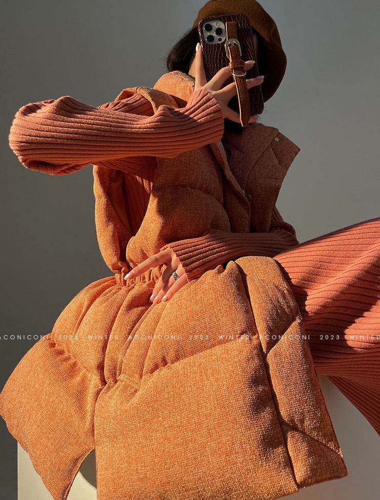 Aconiconi | Puff Sleeveless Winter Jacket