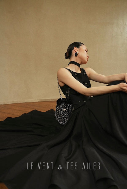 LE VENT & TES AILES | Noir Désir Evening Dress