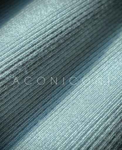 Aconiconi｜Sky Blue Temperament Knitted Dress