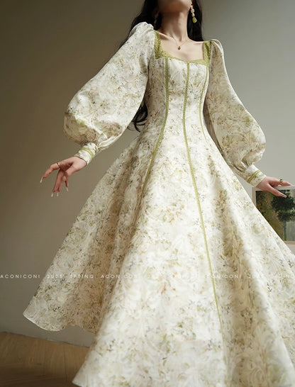 Aconiconi ｜ Sage Romance Summer Dress