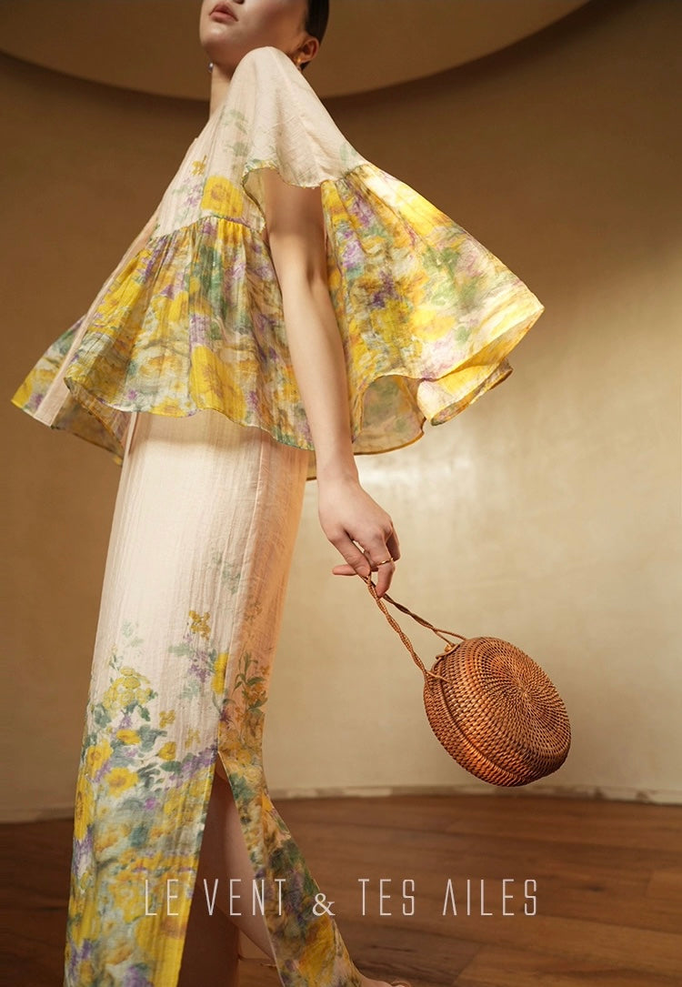 LE VENT & TES AILES | Amber Bloom Dress Set