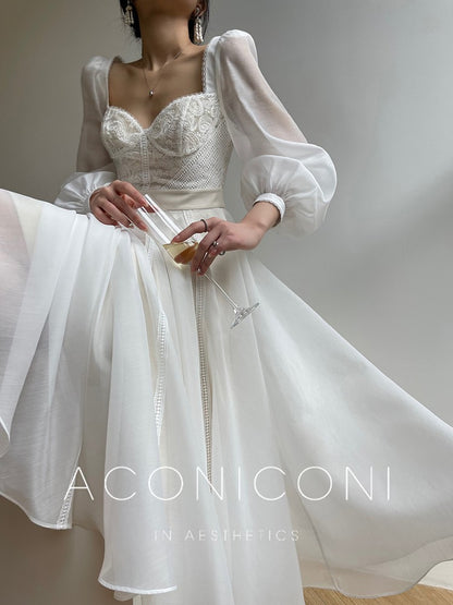 Aconiconi | White Jasmine Luxury Dress