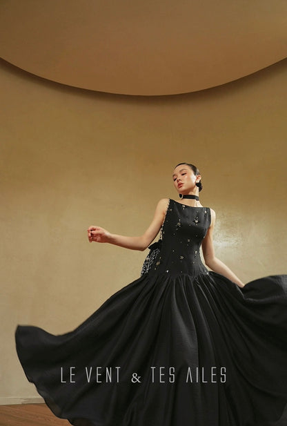LE VENT & TES AILES | Noir Désir Evening Dress