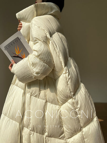 Aconiconi｜Winter Stand Collar Down Jacket Warm Quilt