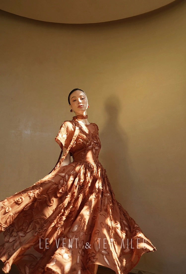 LE VENT & TES AILES | Miel Lumière Evening Dress