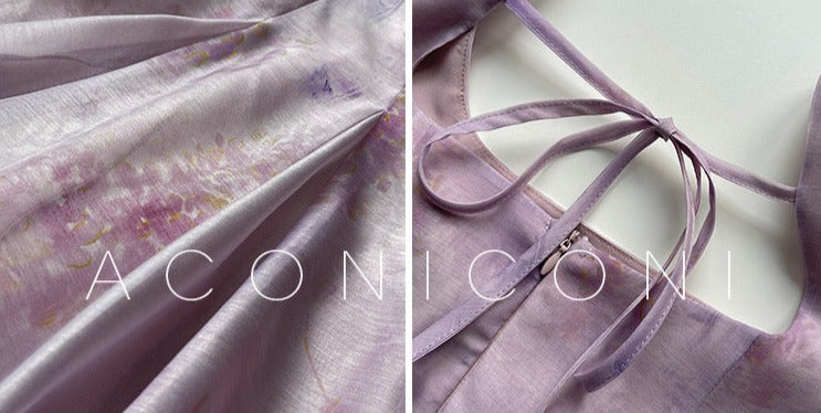 Purple Garden Cloud Romantic Dress