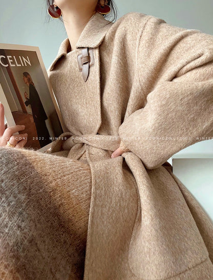 Aconiconi｜Retro 100% Wool Coat