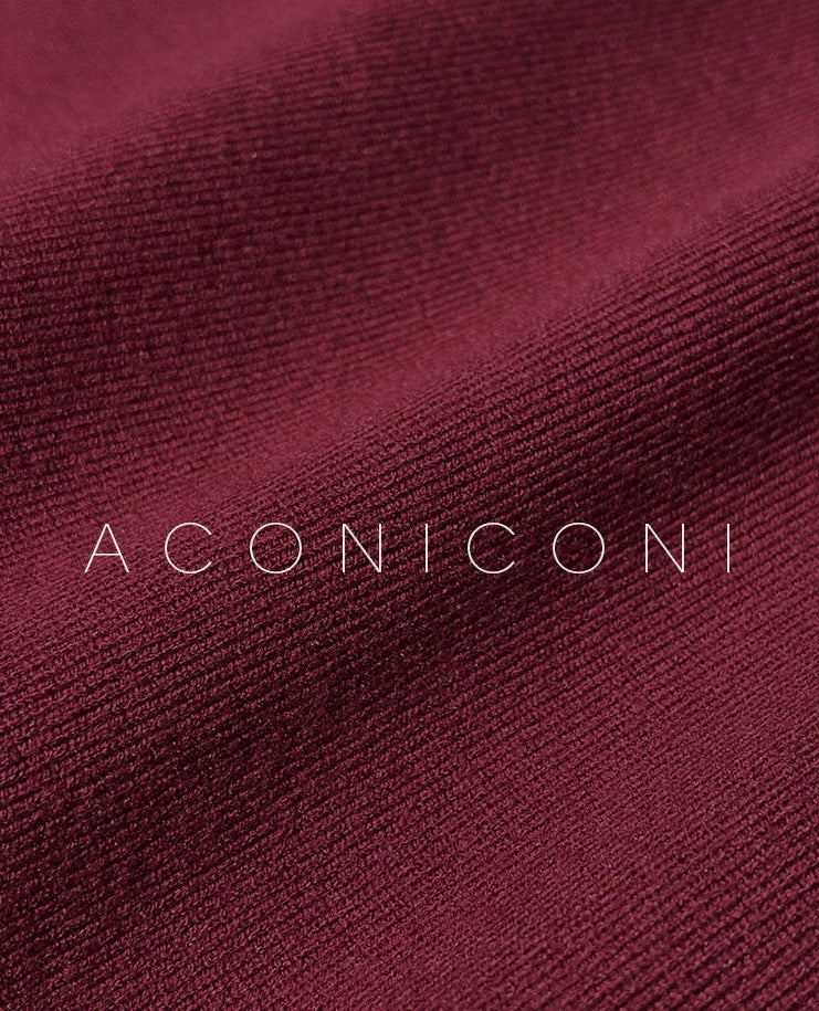 Aconiconi | Dark Night Rose Elegant Slim Fit Dress