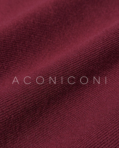 Aconiconi | Dark Night Rose Elegant Slim Fit Dress
