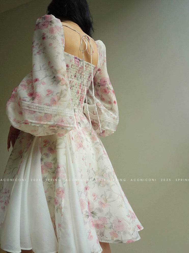 Aconiconi ｜Sweet Amelie Short Dress