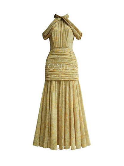 Aconiconi｜Diana’s Secret off-shoulder Dress