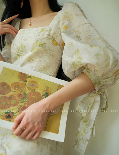 Aconiconi | Wisteria Drift Flowy Summer Dress