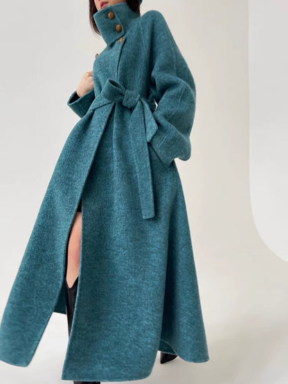 Aconiconi｜Lanyu Bay Long Wool Coat