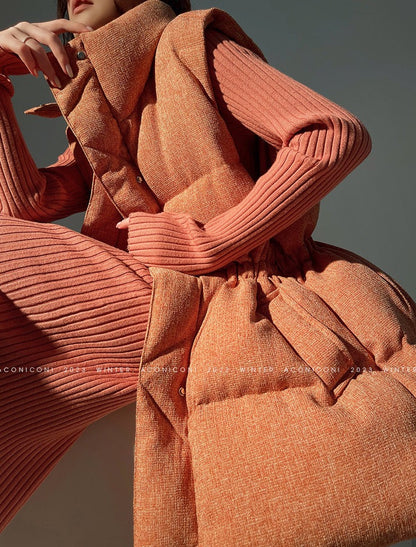 Aconiconi | Puff Sleeveless Winter Jacket