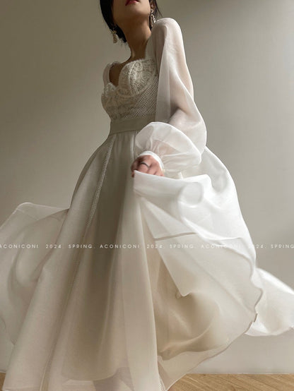 Aconiconi | White Jasmine Luxury Dress