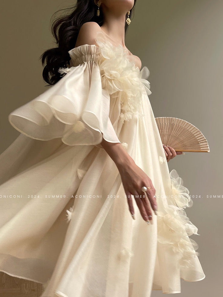 AconiconiMagnolia Off-Shoulder Fairy Dress The Lunaria AconiconiMagnolia Off-Shoulder Fairy Dress The Lunaria