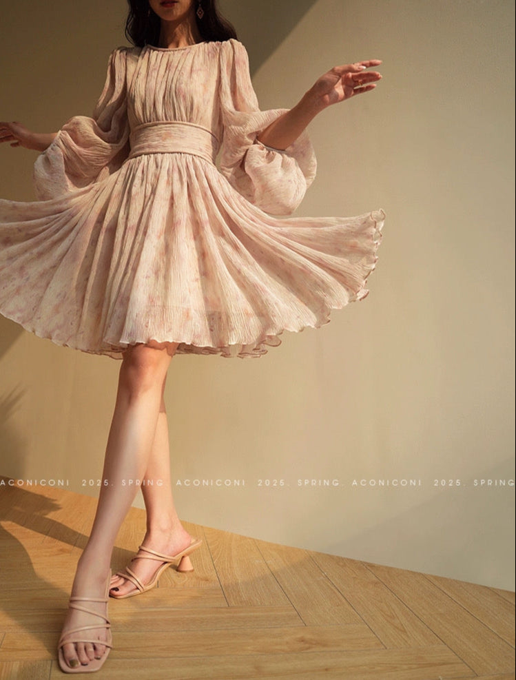 Aconiconi | Blush Reverie Short Dress