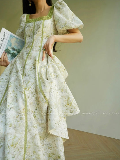 Aconiconi ｜ Sage Romance Summer Dress