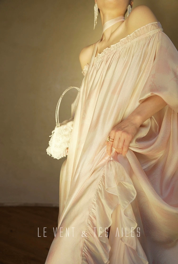 LE VENT & TES AILES | Rosalie Rouge Flowy Dress