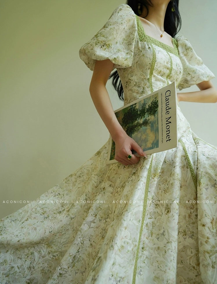 Aconiconi ｜ Sage Romance Summer Dress