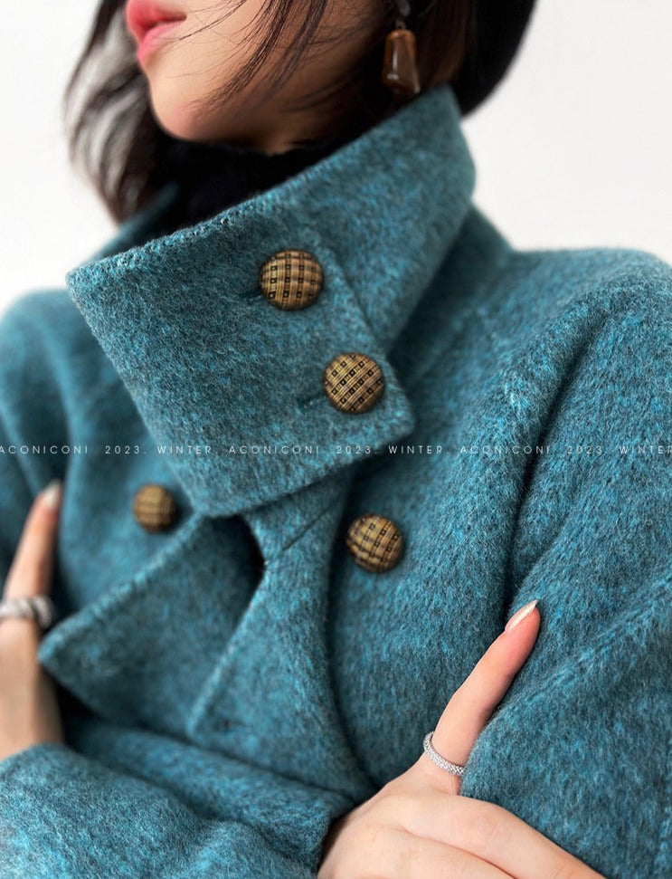 Aconiconi｜Lanyu Bay Long Wool Coat