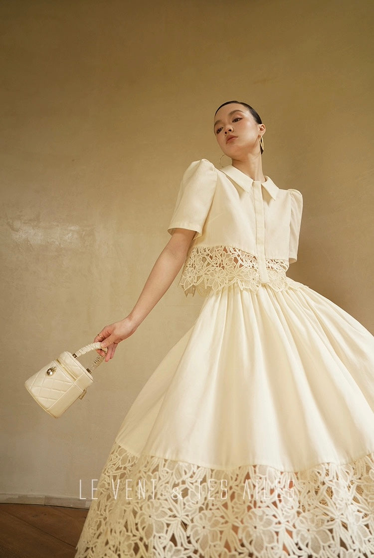 LE VENT & TES AILES | Swan Embrace Skirt Set