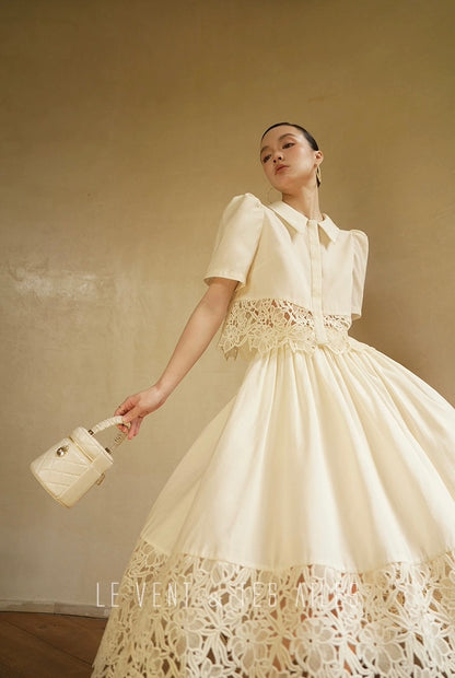 LE VENT & TES AILES | Swan Embrace Skirt Set