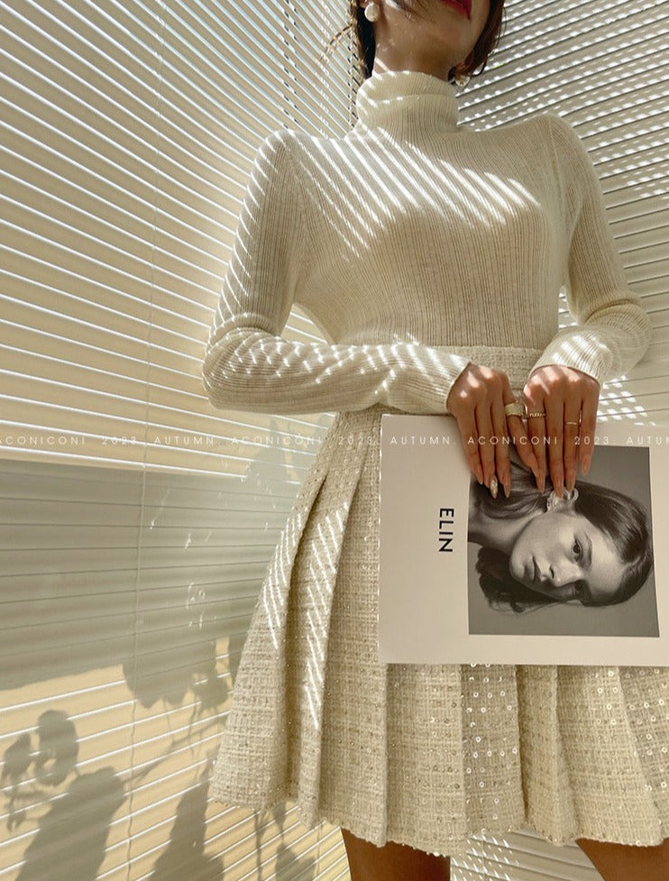 Aconiconi｜Yueluo Suit Sequin Tweed Set