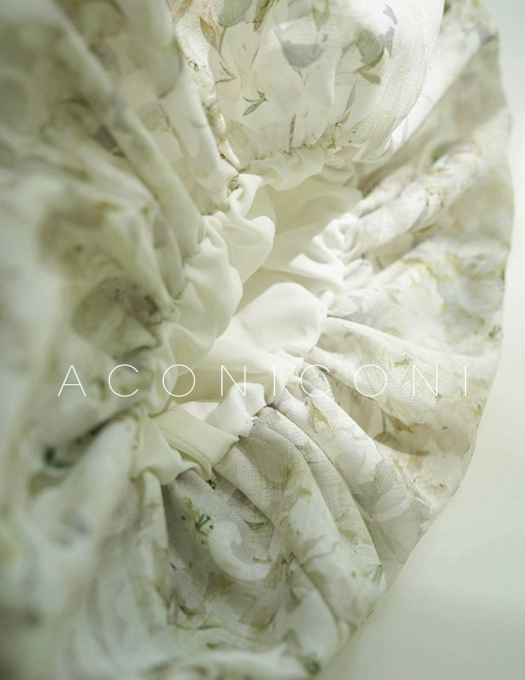 Aconiconi ｜ Sage Romance Summer Dress