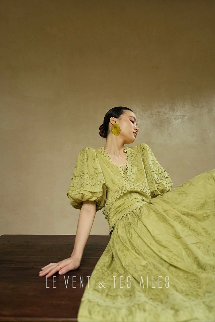 LE VENT & TES AILES | Écriture Fine Skirt Set