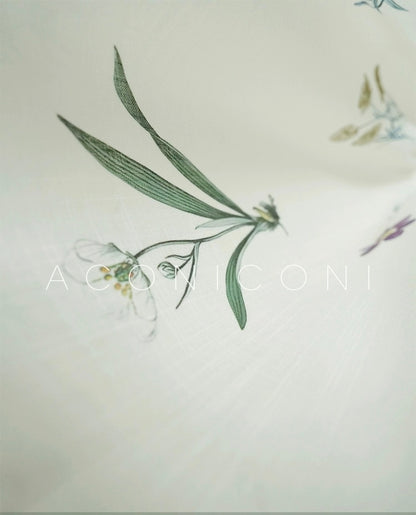 Aconiconi | Ivory Meadow Floral Long Dress