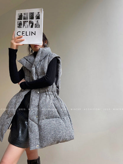 Aconiconi | Puff Sleeveless Winter Jacket