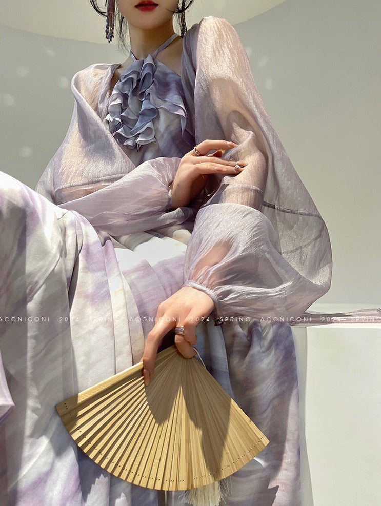 Aconiconi | Clematis Ruffles Romantic Long Dress