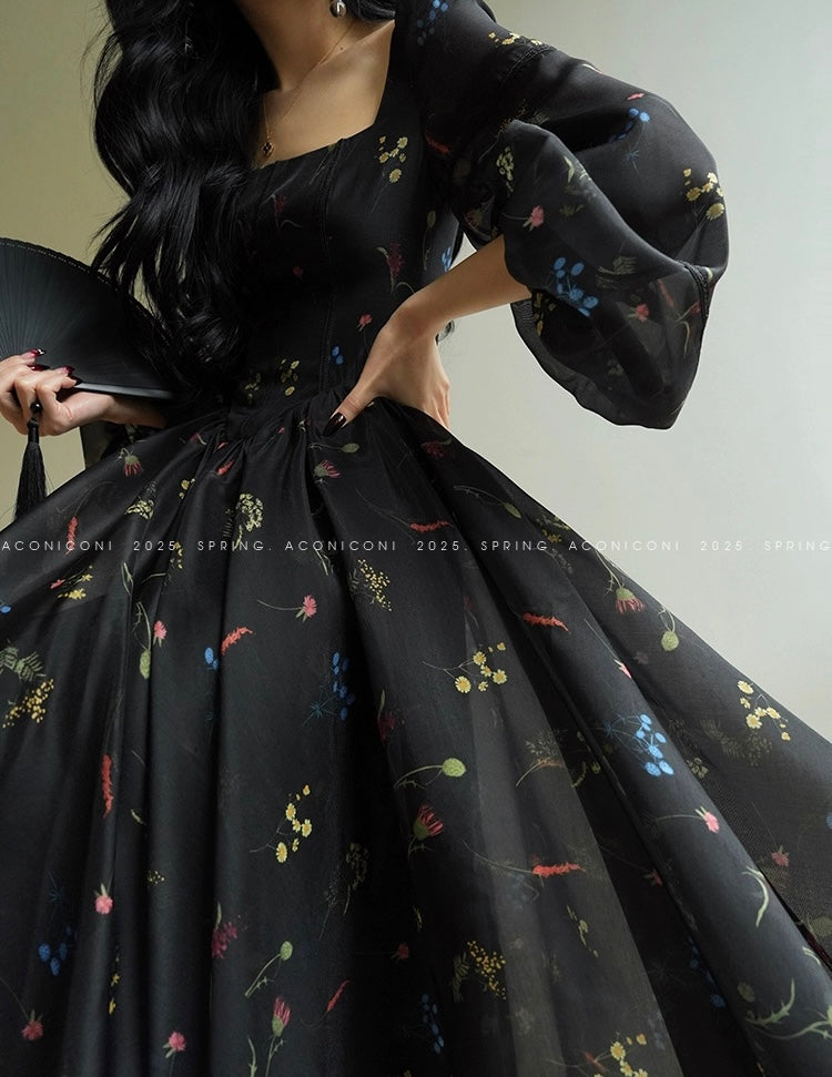 Aconiconi | Apricot Blossoms Flowy Dress